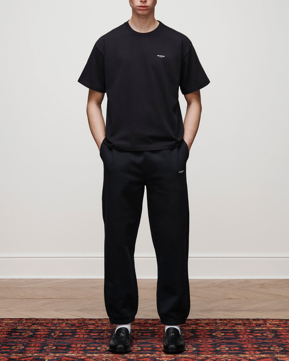 Aimé Leon Dore Essential - Micro Logo Sweatpants Jet black