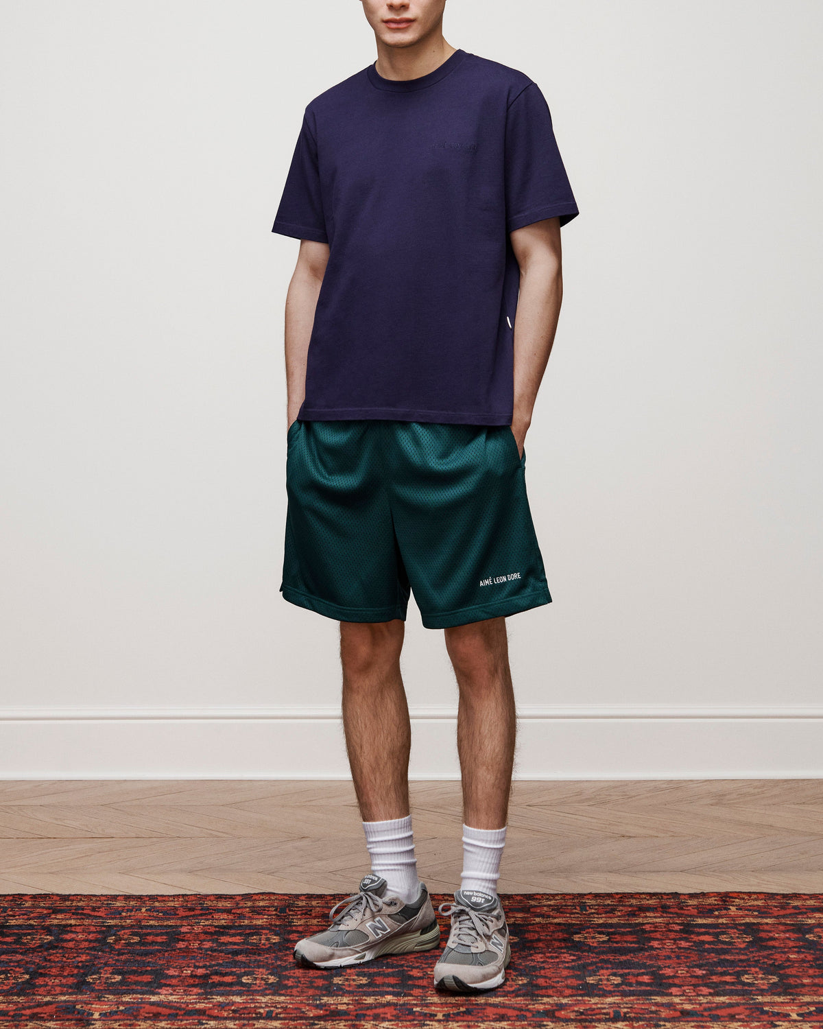 Aimé Leon Dore Everyday - Logo Gym Short Botanical green