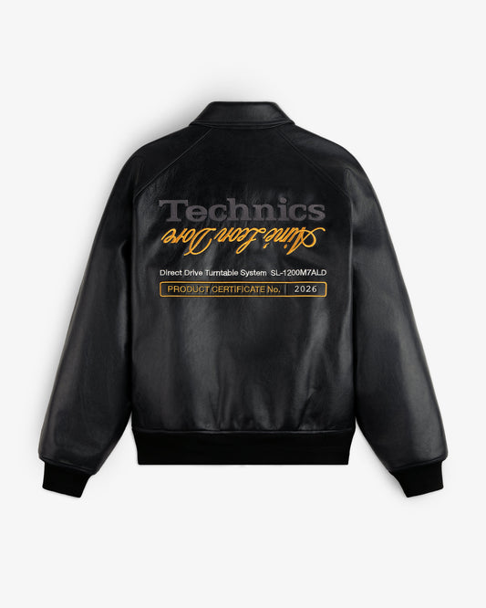 Aimé Leon Dore Great Value - ALD / Technics Varsity Leather Jacket Evening blue