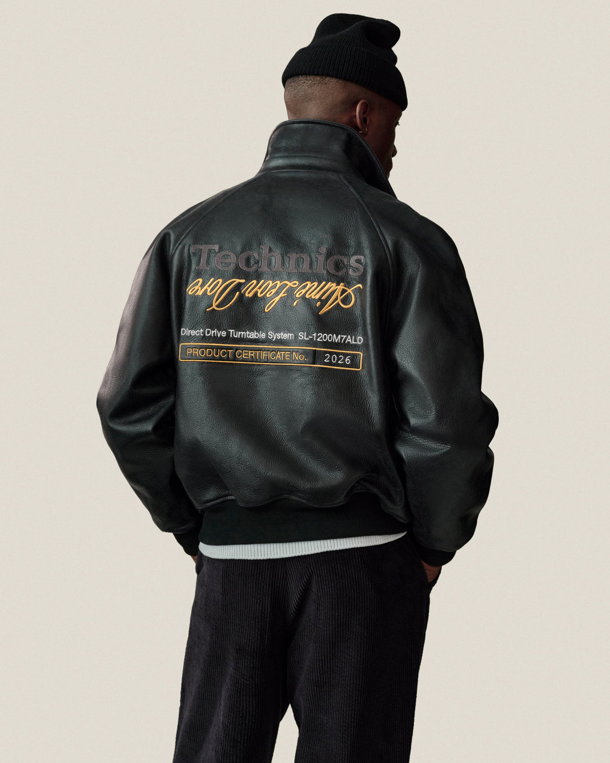 Aimé Leon Dore Great Value - ALD / Technics Varsity Leather Jacket Evening blue