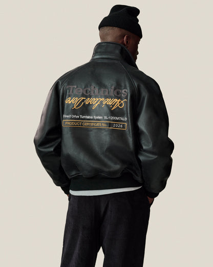 Aimé Leon Dore Great Value - ALD / Technics Varsity Leather Jacket Evening blue