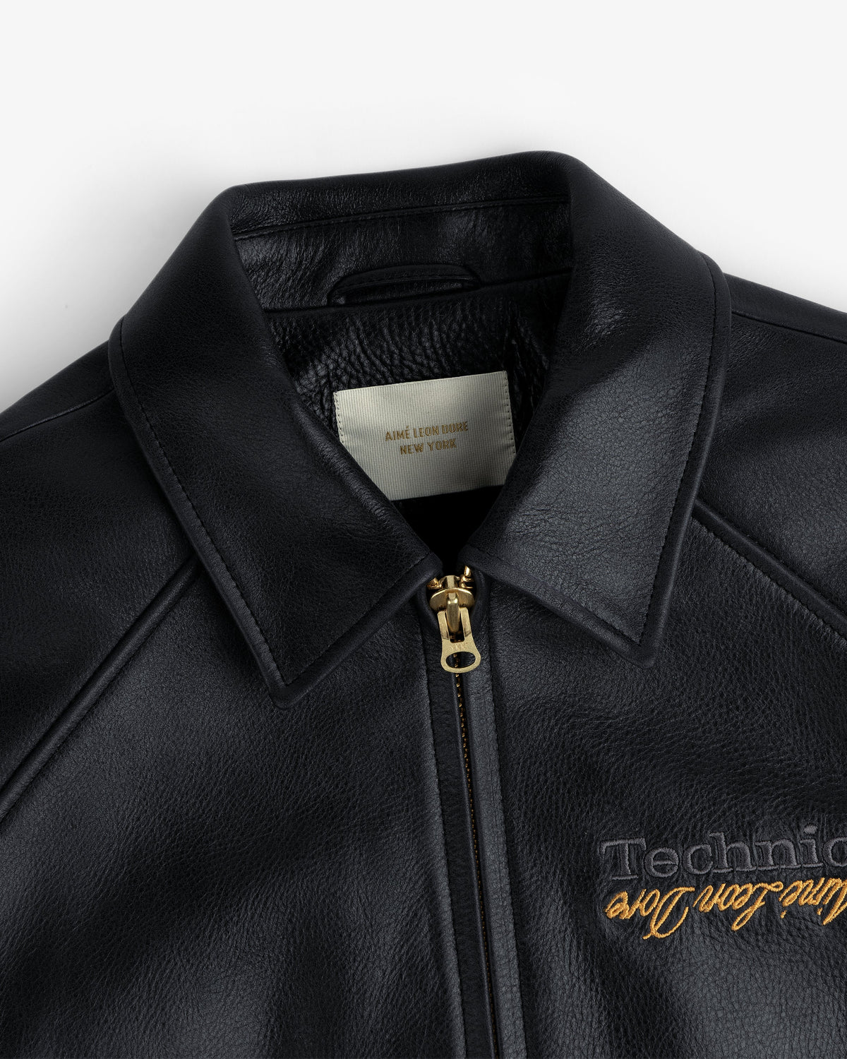 Aimé Leon Dore Great Value - ALD / Technics Varsity Leather Jacket Evening blue