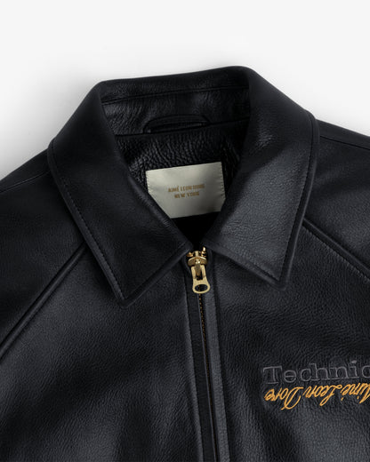 Aimé Leon Dore Great Value - ALD / Technics Varsity Leather Jacket Evening blue