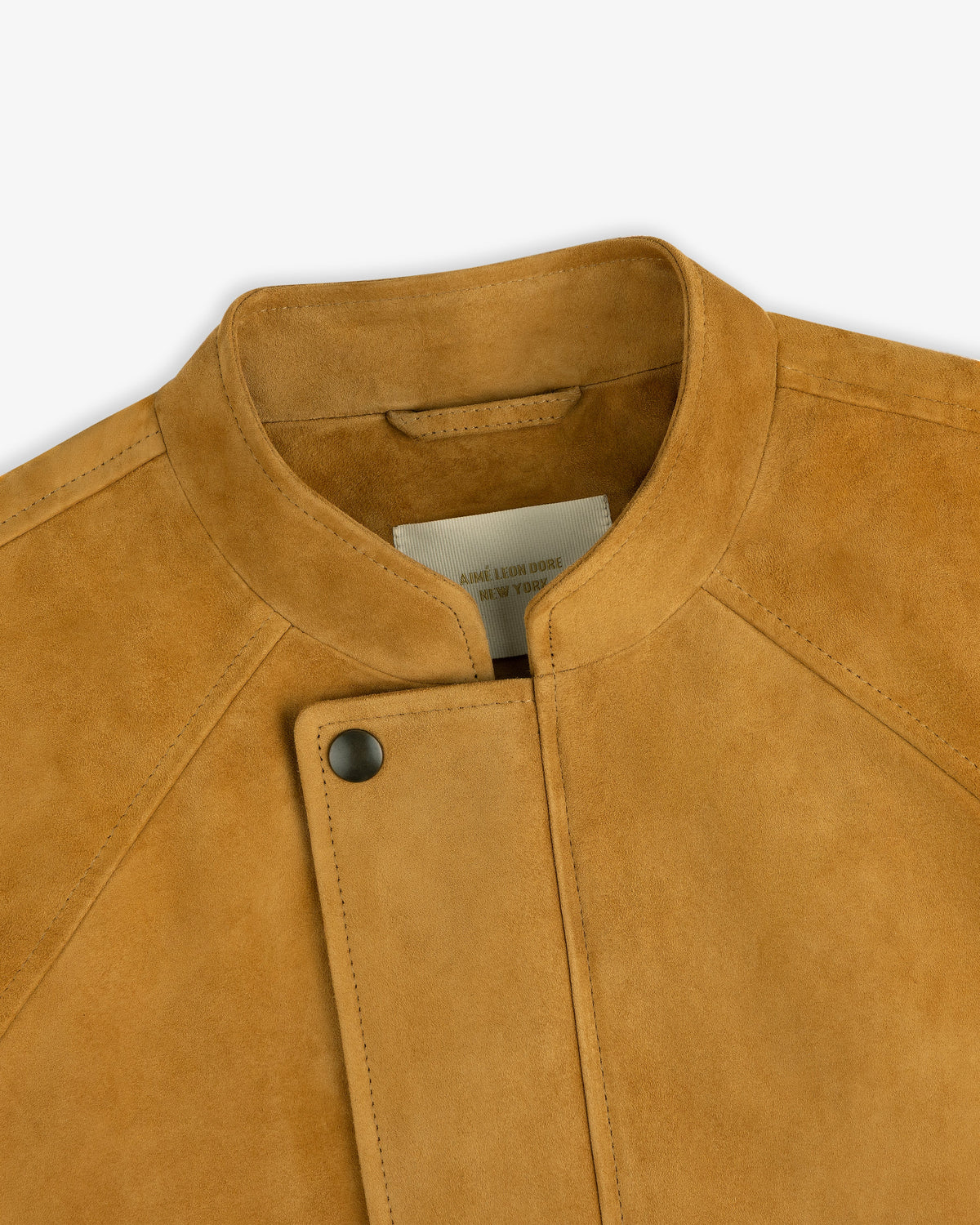 Aimé Leon Dore Everyday - Suede Cafe Racer Jacket Evening blue