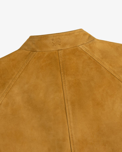 Aimé Leon Dore Everyday - Suede Cafe Racer Jacket Evening blue
