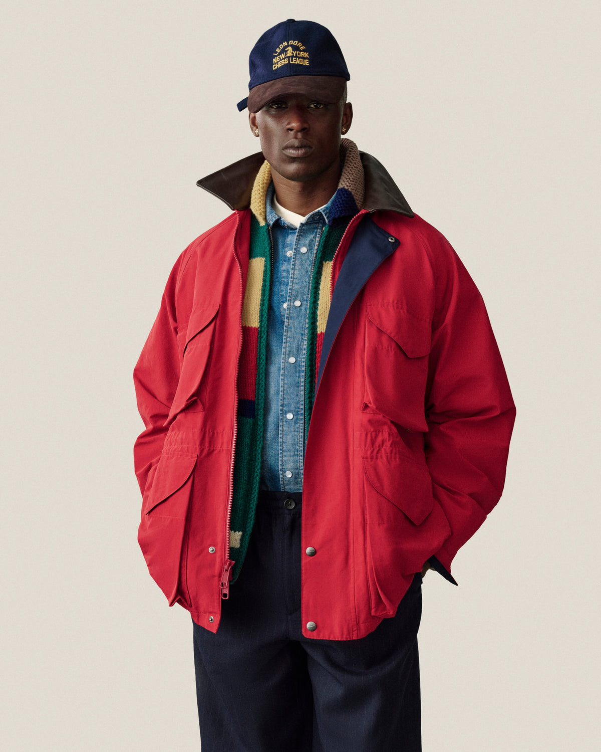 Aimé Leon Dore Best Price - Lightweight Barn Jacket Equestrian red