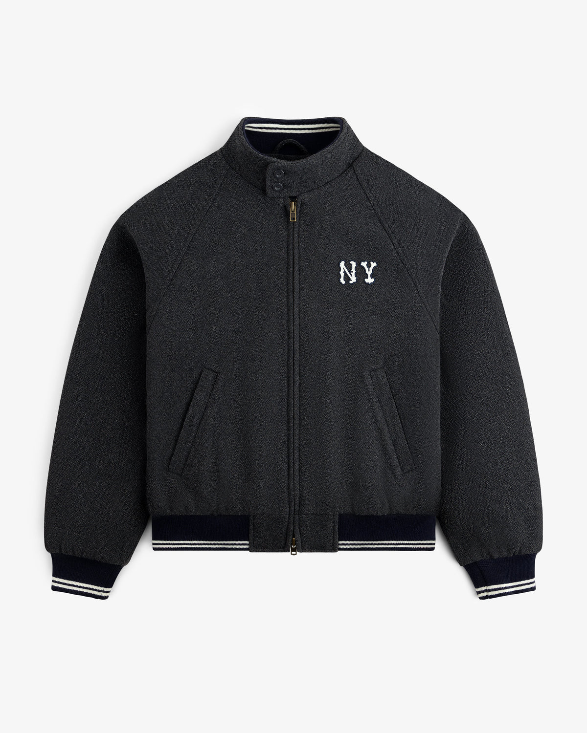 Aimé Leon Dore Value - NY Highlanders Wool Varsity Jacket Charcoal