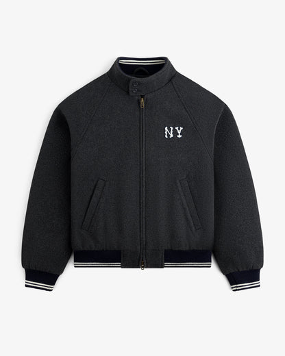 Aimé Leon Dore Value - NY Highlanders Wool Varsity Jacket Charcoal