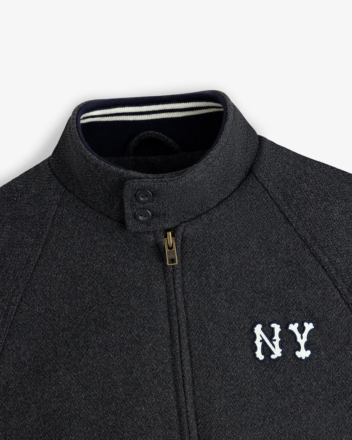 Aimé Leon Dore Value - NY Highlanders Wool Varsity Jacket Charcoal