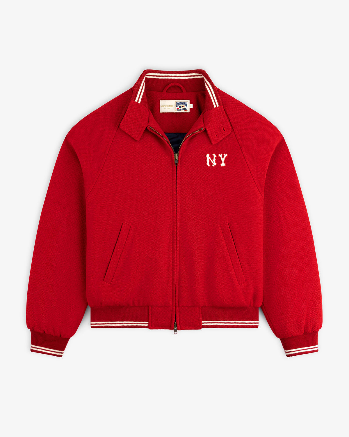 Aimé Leon Dore Best Price - NY Highlanders Wool Varsity Jacket Equestrian red
