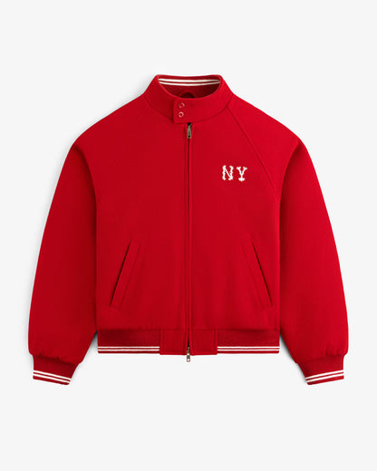 Aimé Leon Dore Best Price - NY Highlanders Wool Varsity Jacket Equestrian red
