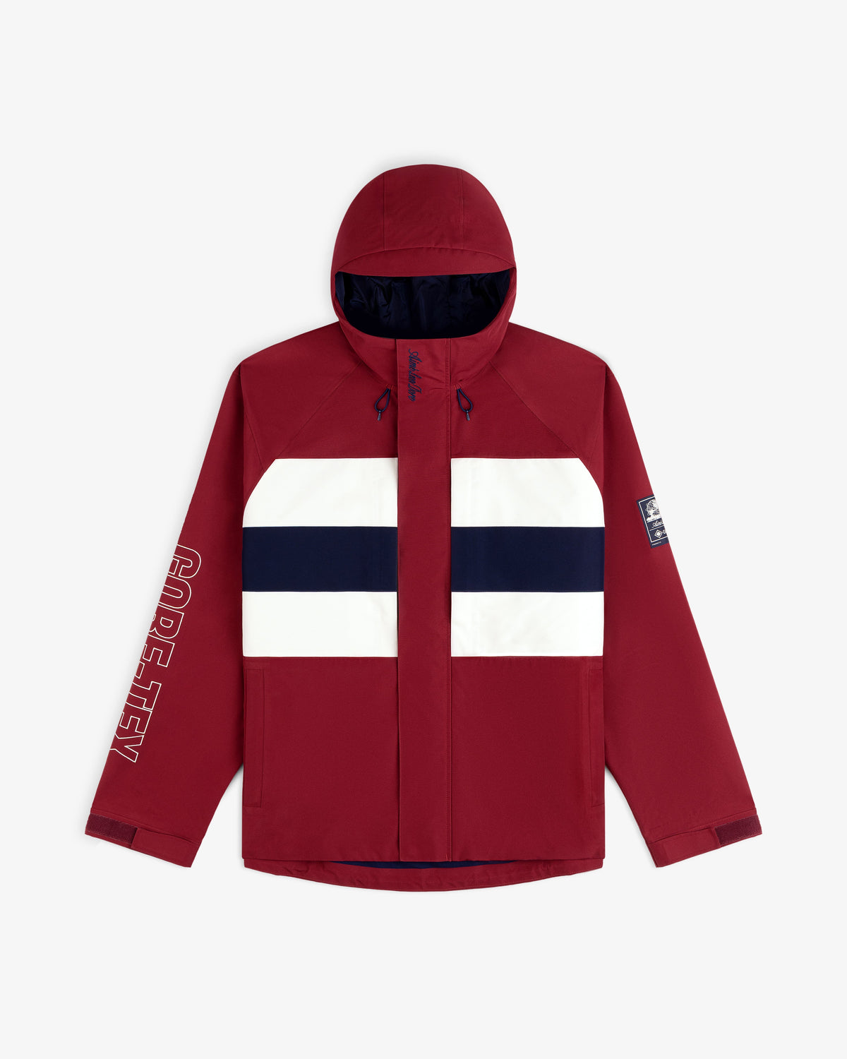 Aimé Leon Dore Sale - GORE-TEX Striped Sailing Jacket Cordovan