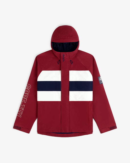 Aimé Leon Dore Sale - GORE-TEX Striped Sailing Jacket Cordovan
