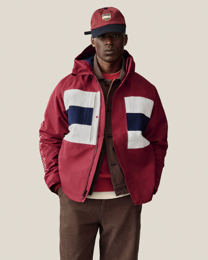 Aimé Leon Dore Sale - GORE-TEX Striped Sailing Jacket Cordovan