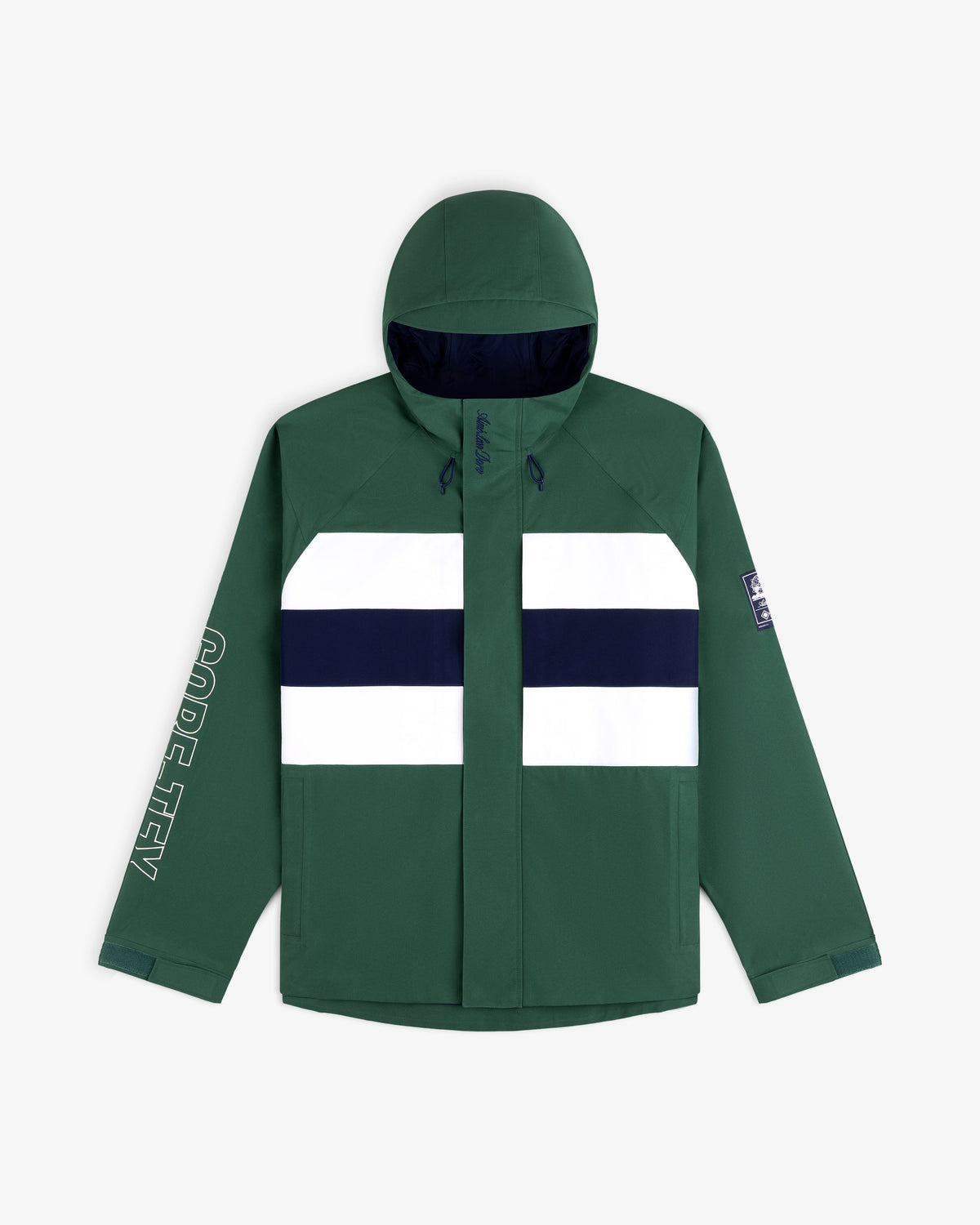 Aimé Leon Dore Essential - GORE-TEX Striped Sailing Jacket Dark green