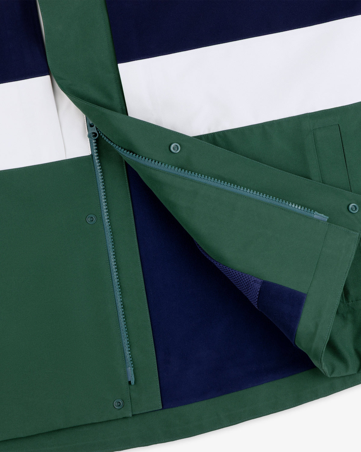 Aimé Leon Dore Essential - GORE-TEX Striped Sailing Jacket Dark green