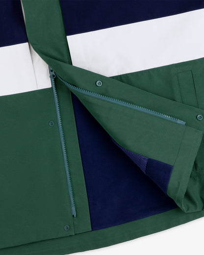 Aimé Leon Dore Essential - GORE-TEX Striped Sailing Jacket Dark green