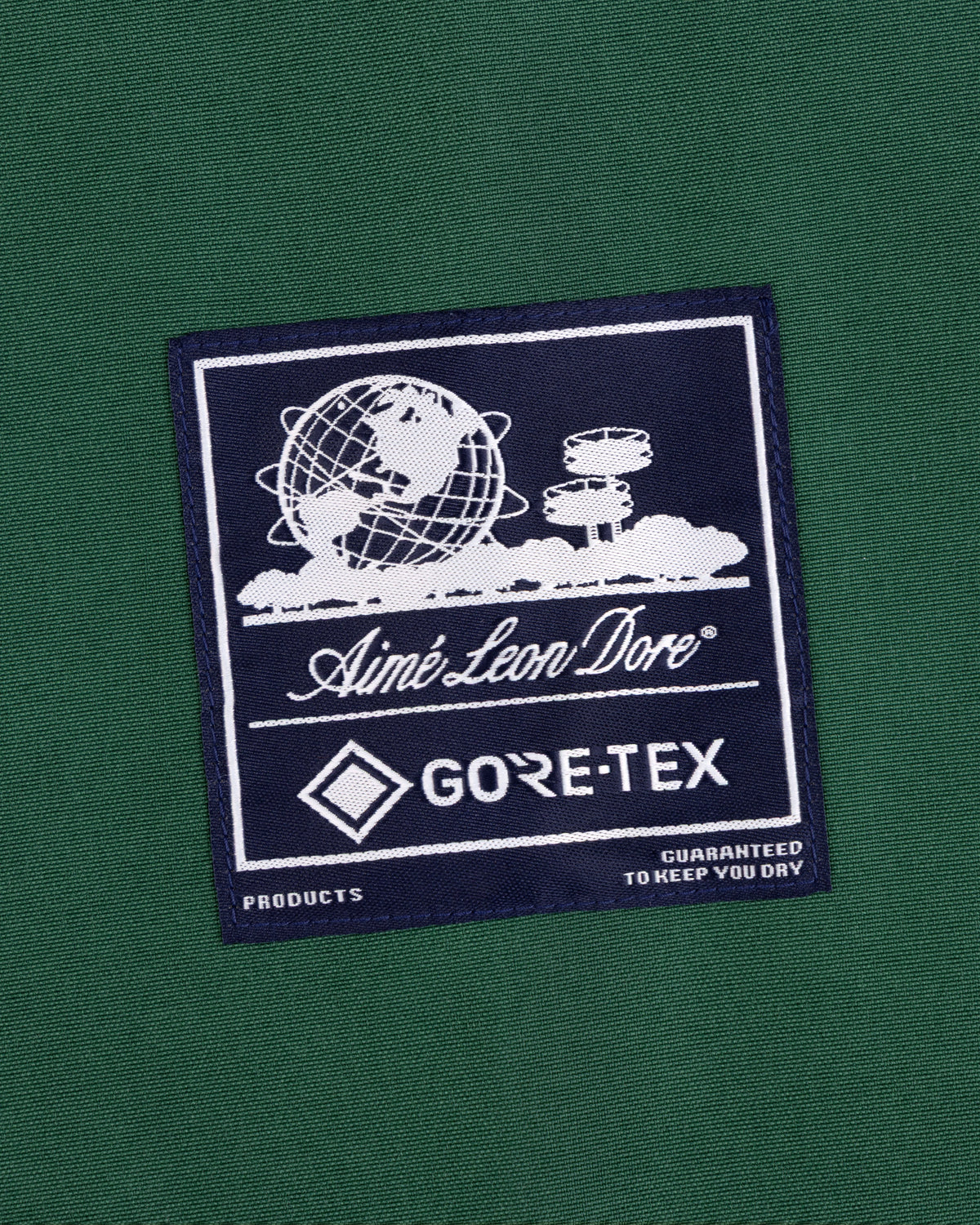 Aimé Leon Dore Essential - GORE-TEX Striped Sailing Jacket Dark green