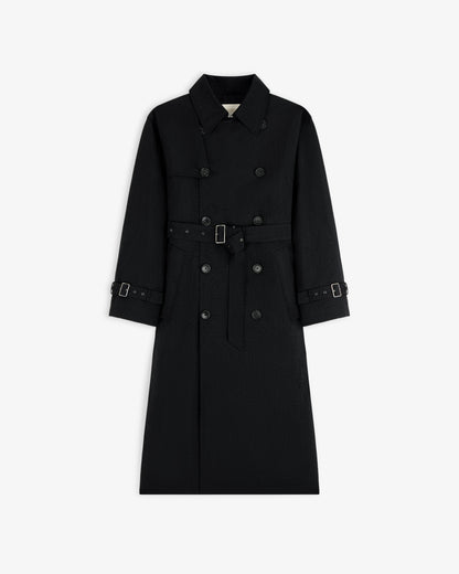 Aimé Leon Dore Signature - Double Breasted Nylon Trench Coat Evening blue