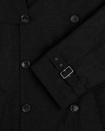 Aimé Leon Dore Signature - Double Breasted Nylon Trench Coat Evening blue