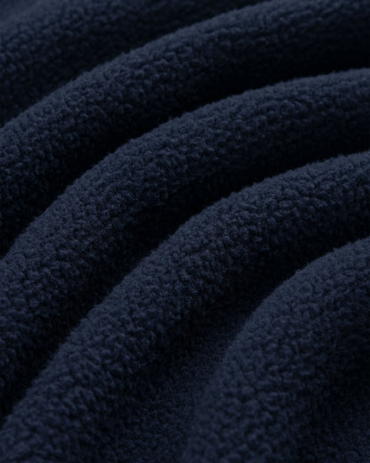 Aimé Leon Dore Premium - Crest Quarter-Zip Fleece Pullover Navy blazer