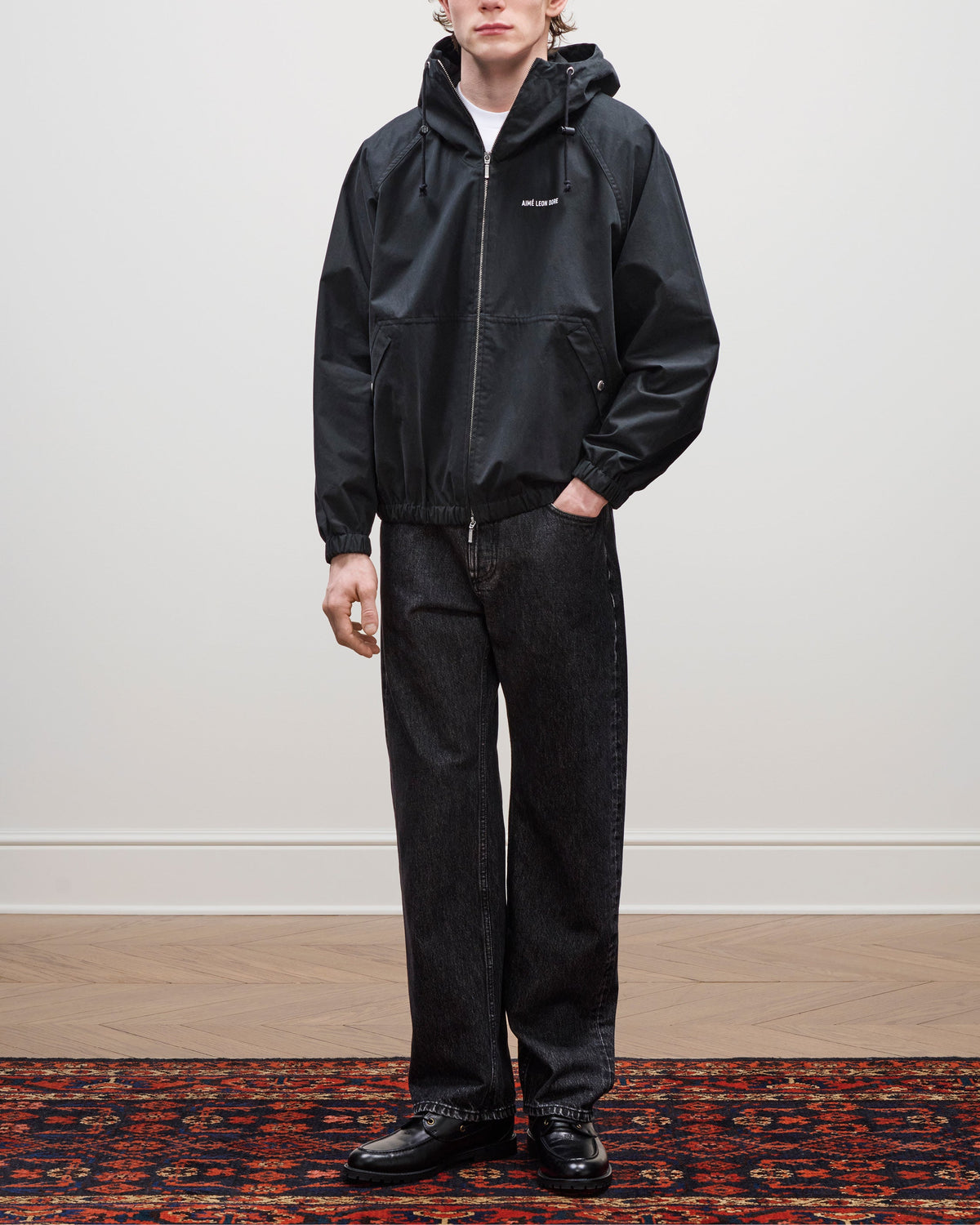 Aimé Leon Dore Value - Micro Logo Lightweight Jacket Jet black