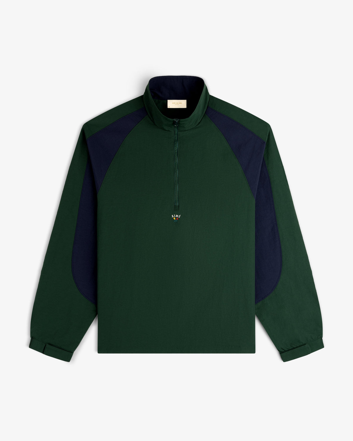 Aimé Leon Dore Trending - Crest Nylon Half-Zip Pullover Pine grove