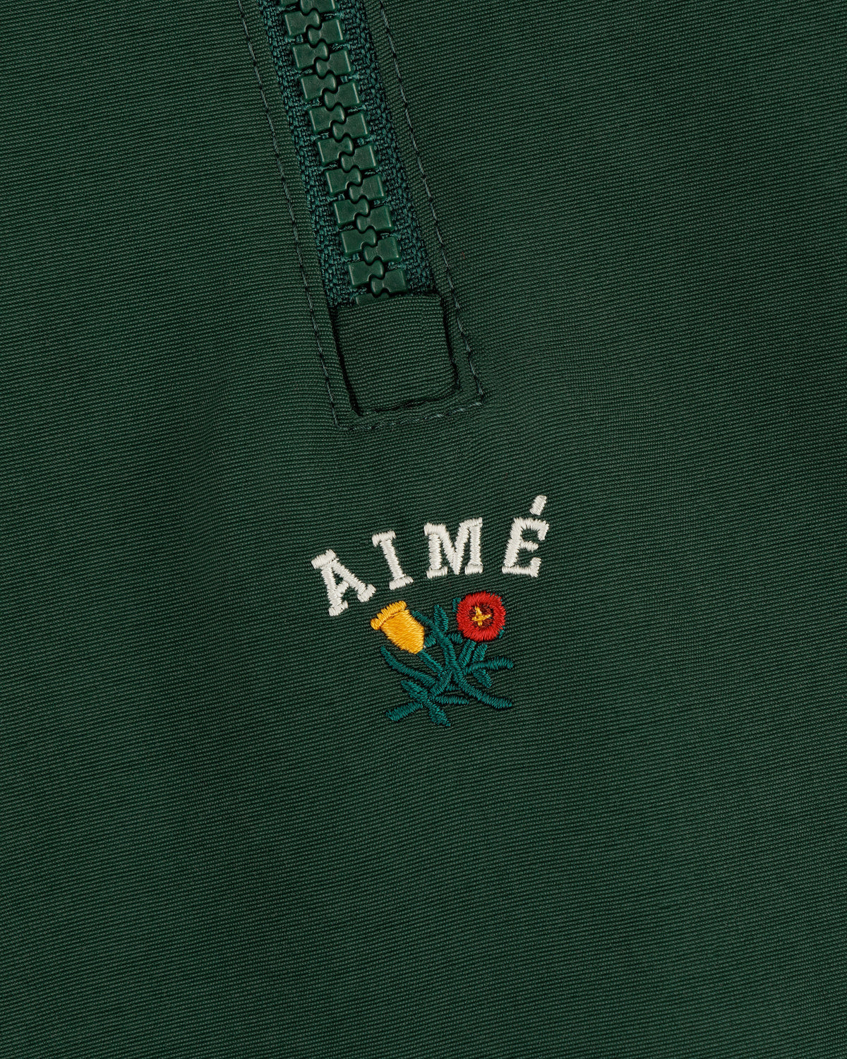 Aimé Leon Dore Trending - Crest Nylon Half-Zip Pullover Pine grove