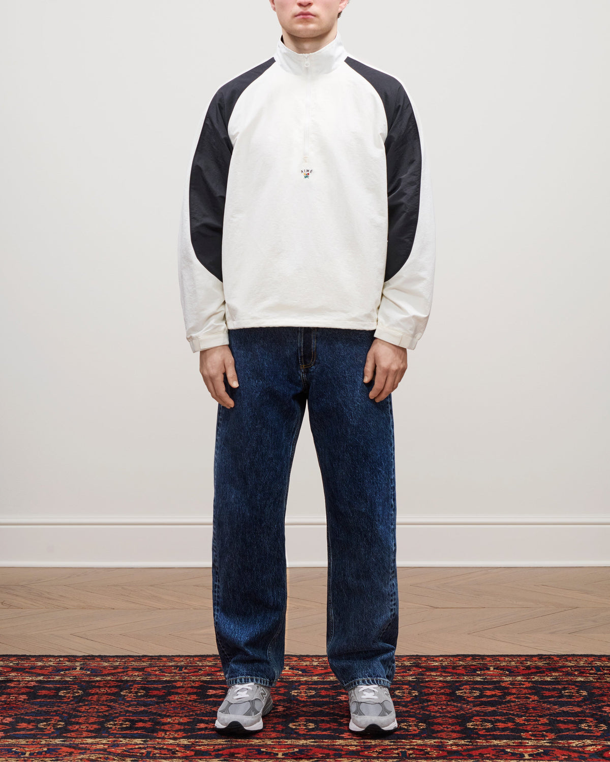 Aimé Leon Dore Best Seller - Crest Nylon Half-Zip Pullover Coconut milk