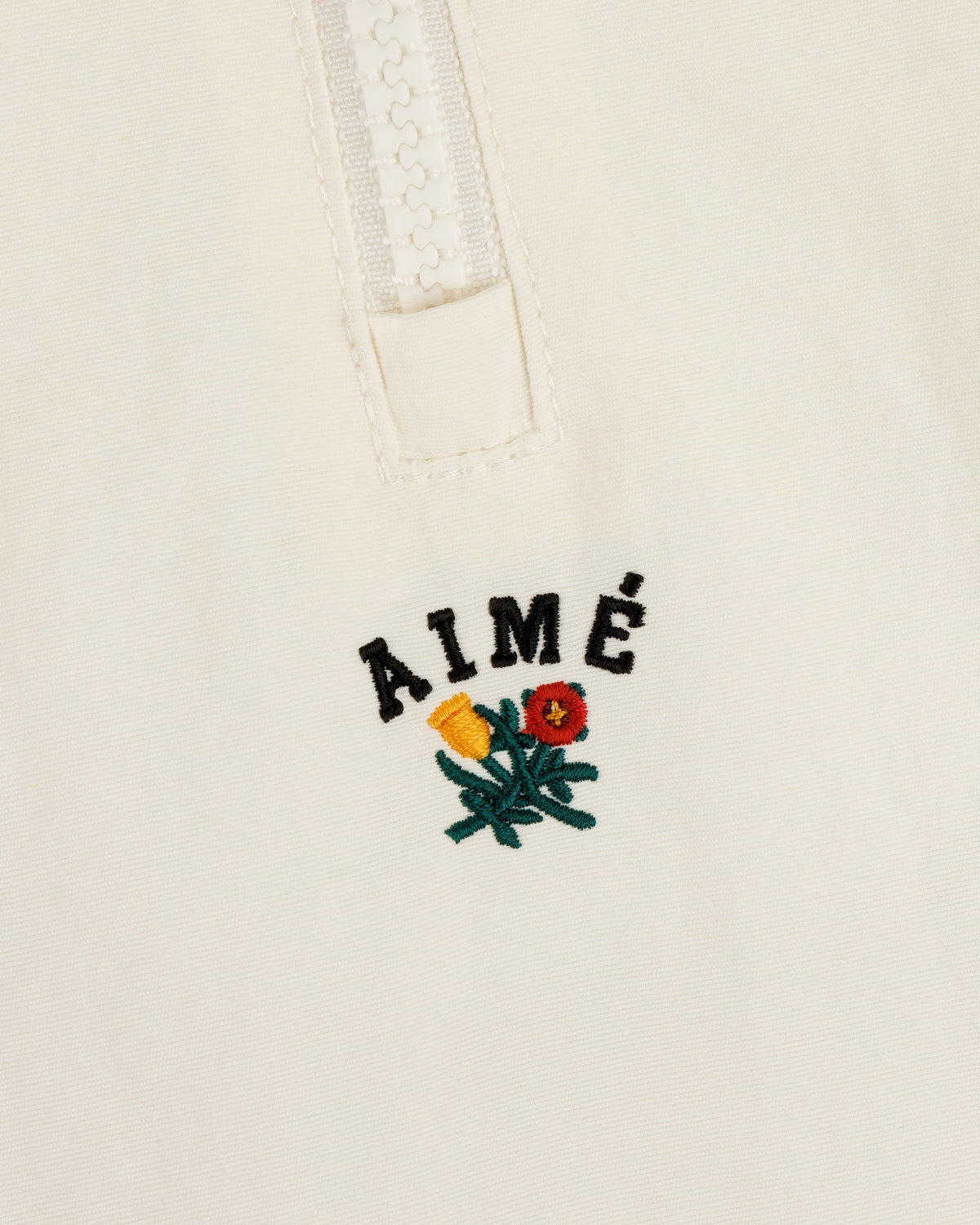 Aimé Leon Dore Best Seller - Crest Nylon Half-Zip Pullover Coconut milk