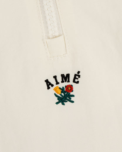 Aimé Leon Dore Best Seller - Crest Nylon Half-Zip Pullover Coconut milk