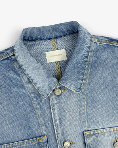 Aimé Leon Dore Discount - Denim Trucker Jacket Evening blue