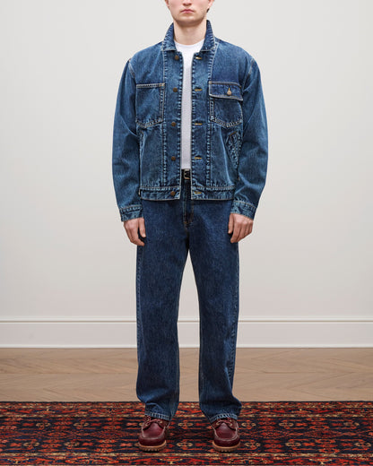 Aimé Leon Dore Premium - Denim Trucker Jacket Evening blue