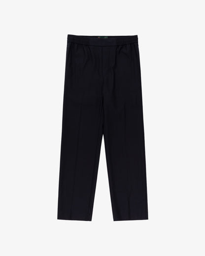 Aimé Leon Dore Deals - Tropical Wool Elasticated Waist Suit Trouser Evening blue