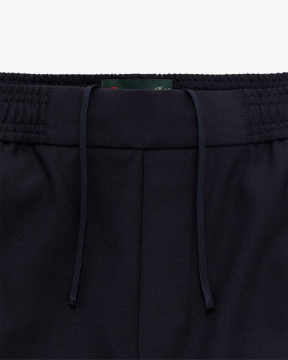 Aimé Leon Dore Deals - Tropical Wool Elasticated Waist Suit Trouser Evening blue
