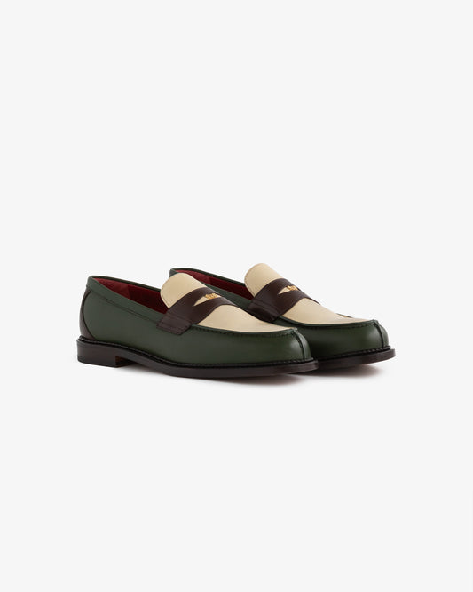 Aimé Leon Dore Premium - Queens Crest Loafer Green multi