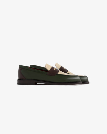 Aimé Leon Dore Premium - Queens Crest Loafer Green multi