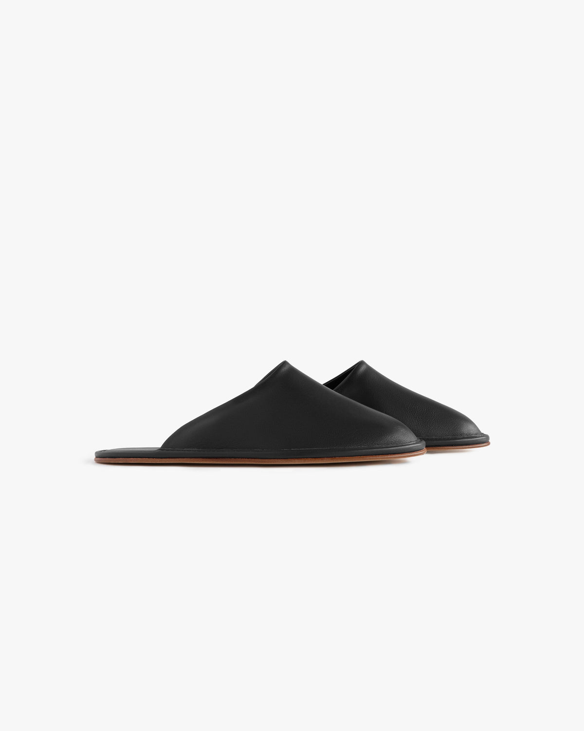 Aimé Leon Dore Sale - Leather Travel Slipper Black
