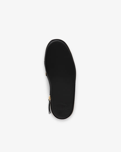 Aimé Leon Dore Sale - Leather Travel Slipper Black