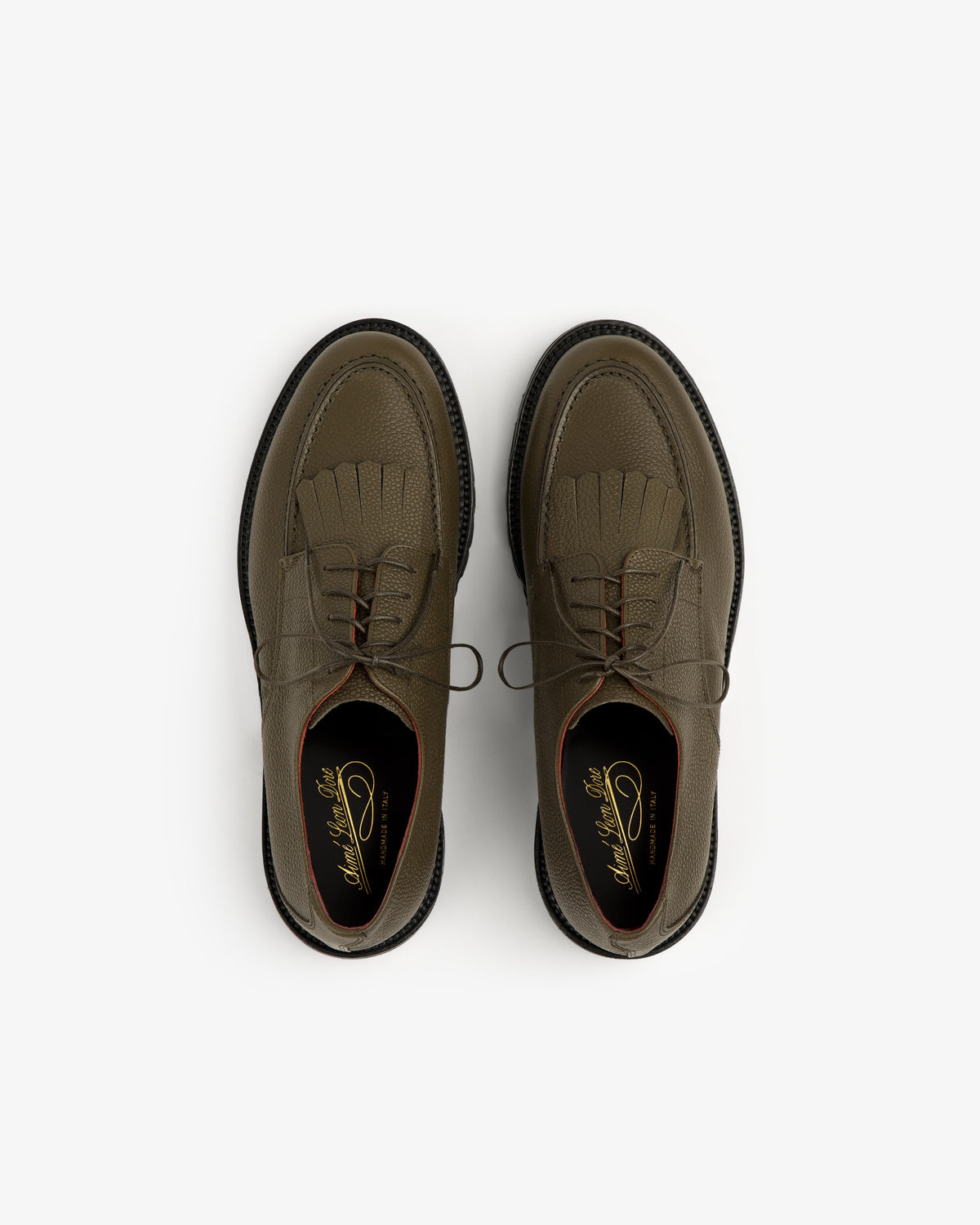 Aimé Leon Dore Special Offer - Leather Lug Sole Derby Grape leaf