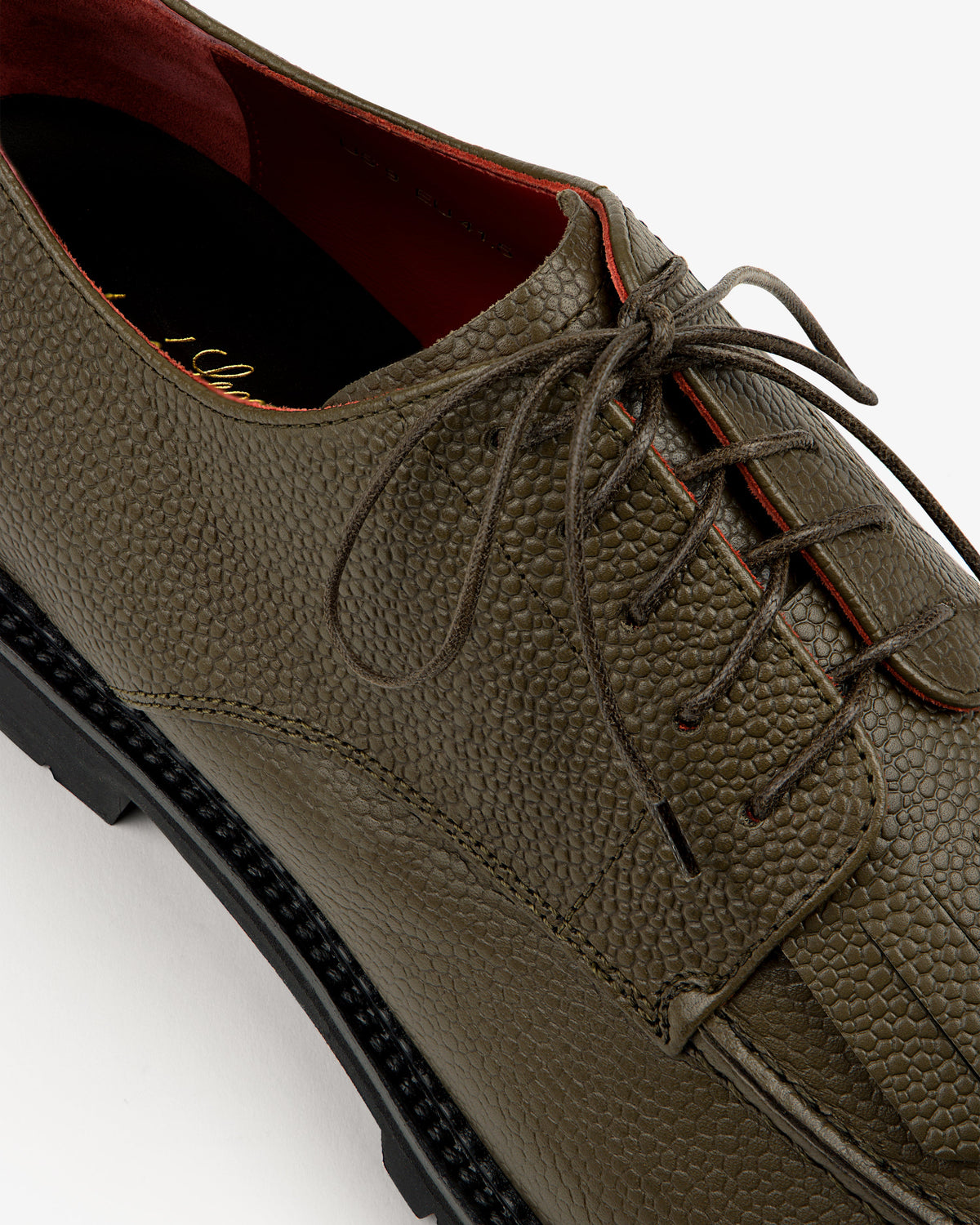Aimé Leon Dore Special Offer - Leather Lug Sole Derby Grape leaf