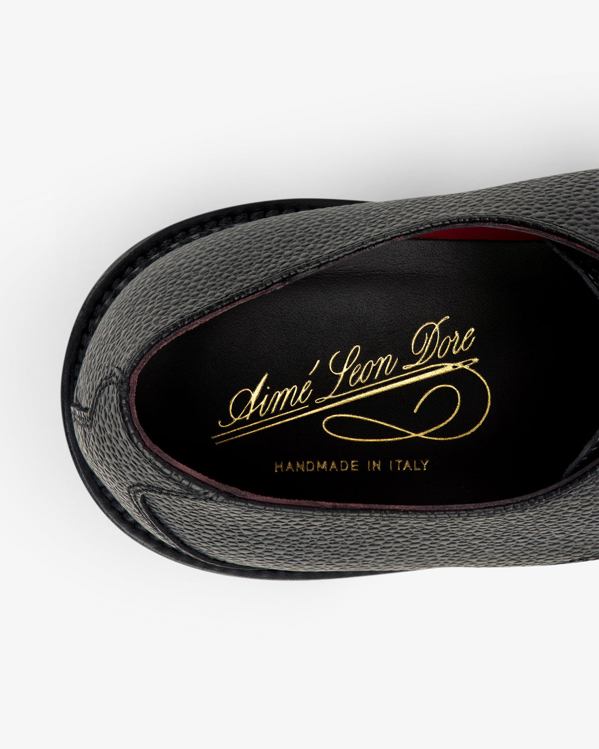 Aimé Leon Dore Signature - Leather Lug Sole Derby Black