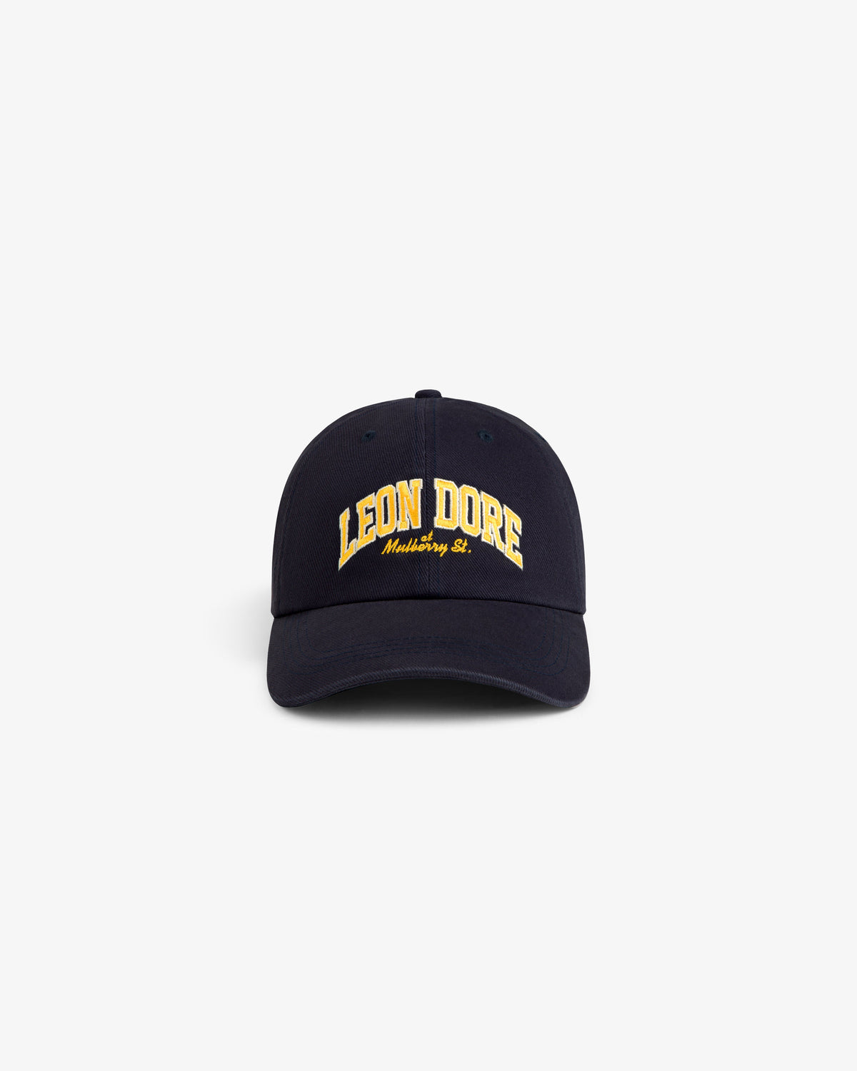 Aimé Leon Dore Exclusive - Mulberry Letterman Hat Navy blazer