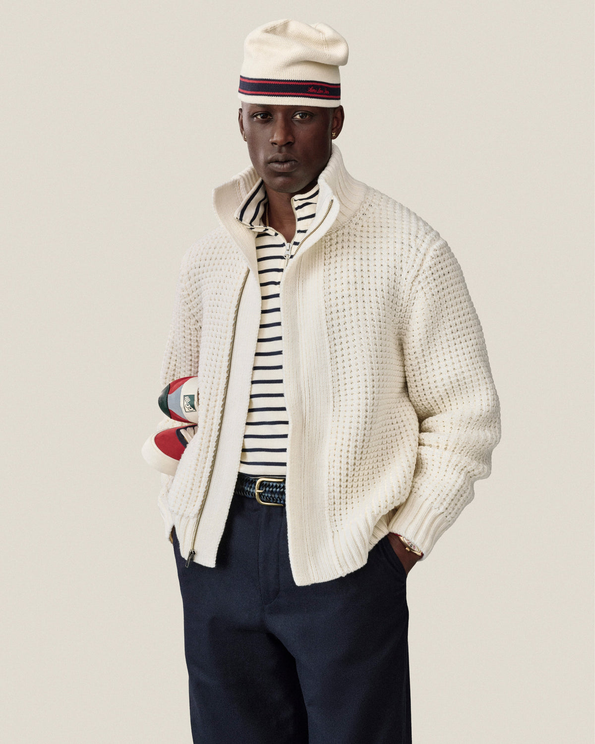 Aimé Leon Dore Popular - Stripe Knit Beanie Pristine