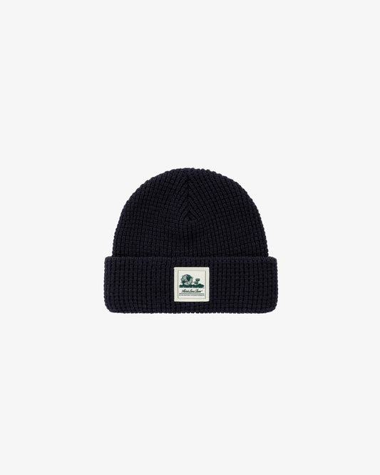 Aimé Leon Dore Sale - Waffle Knit Beanie Dark navy