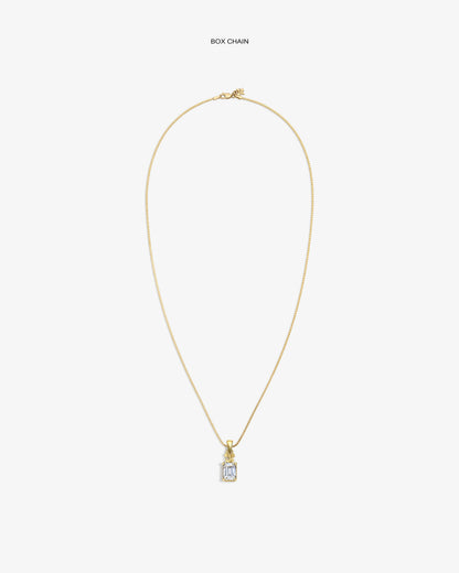 Aimé Leon Dore Top Pick - 14Kt Gold Crest Gemstone Pendant Evening blue