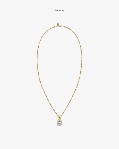 Aimé Leon Dore Top Pick - 14Kt Gold Crest Gemstone Pendant Evening blue