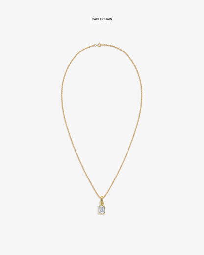 Aimé Leon Dore Top Pick - 14Kt Gold Crest Gemstone Pendant Evening blue