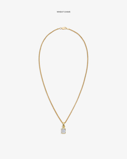Aimé Leon Dore Top Pick - 14Kt Gold Crest Gemstone Pendant Evening blue