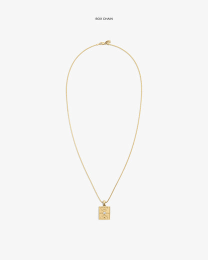 Aimé Leon Dore Everyday - 14Kt Gold Diamond Court Pendant Evening blue